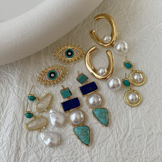 Exaggerated Big Eye Earrings For Women, Minimalist Cool Style, Daily All-Match Ear Jewelry